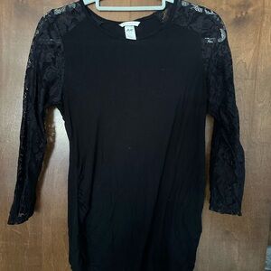 H&M Black Maternity Top